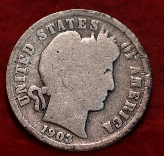 1903-S San Francisco Mint Silver Barber Dime