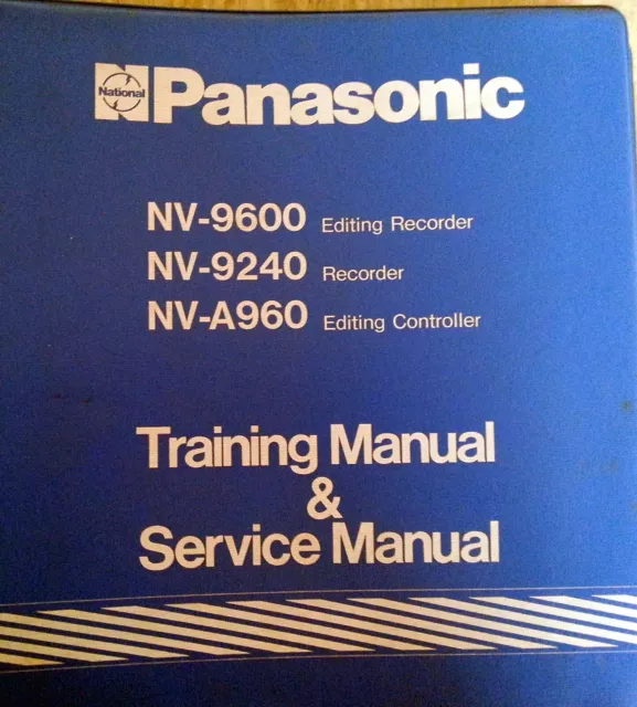 Panasonic NV-9600 / NV-9240 Service Manual