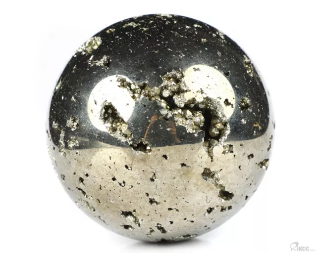 2.3" Pyrite Hand Carved Crystal Ball/Sphere, Crystal Healing