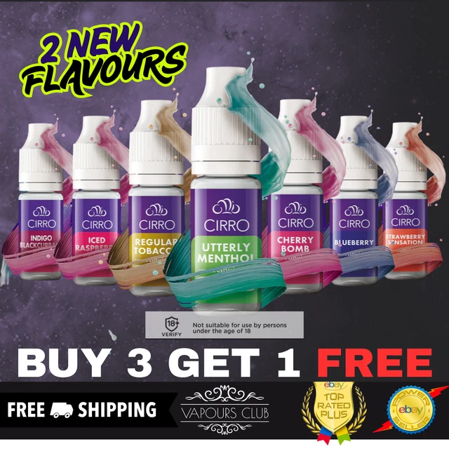 CIRRO E-LIQUID | Multi Buy | 50PG /50VG | 10ml Premium Vape Refills Tracked  Post 12.95 - PicClick UK