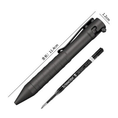 EDC Portable Tactical Pen Solid TC4 Titanium Alloy Bolt Action Pocket Ball Pen