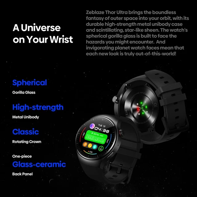 DREMAC DM1 Smartwatch Uomo 48mm - GPS Integrato, Torcia 100 Lumen, 70+ Sport, Monitoraggio Salute, Batteria 30 Giorni, IP68 - 2