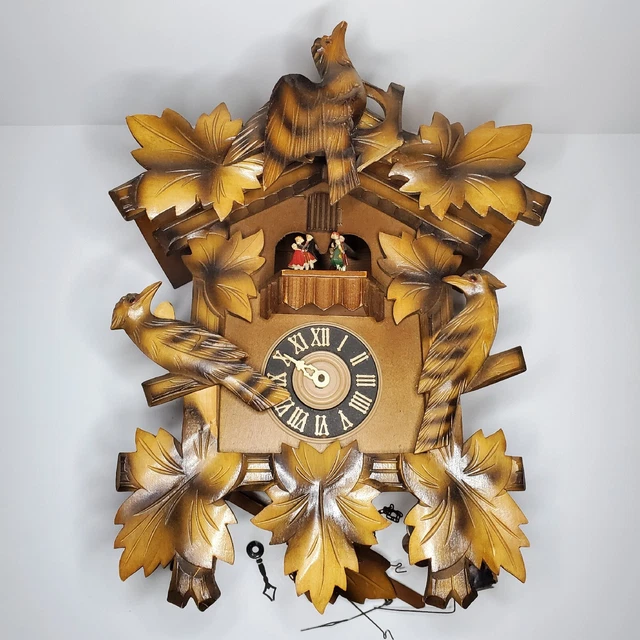 Regula Black Forest Cuckoo Clock Movement Model 25 German w/ Music Box Carousel