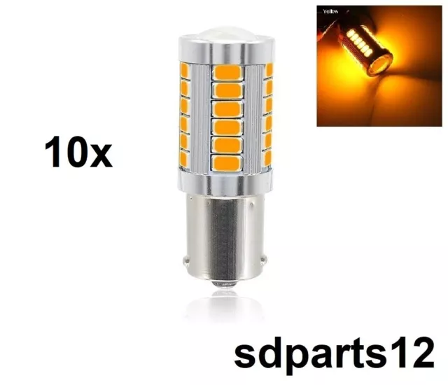 LOT DE 10 Ampoules LED 12V Orange pour Camion Caravane Auto Voiture Moto  Bus Van EUR 23,45 - PicClick FR