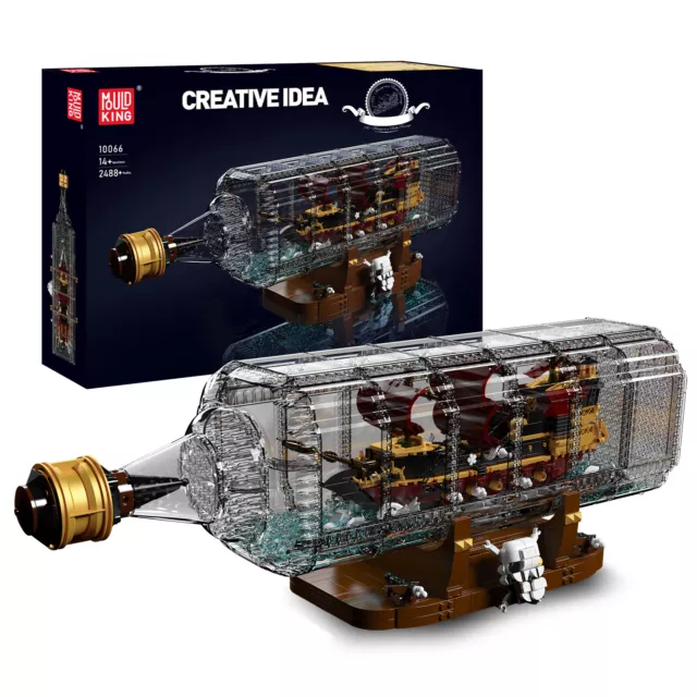 Pirate Ship in A Bottle Kit - Includes All Parts to Create A Mini Ship