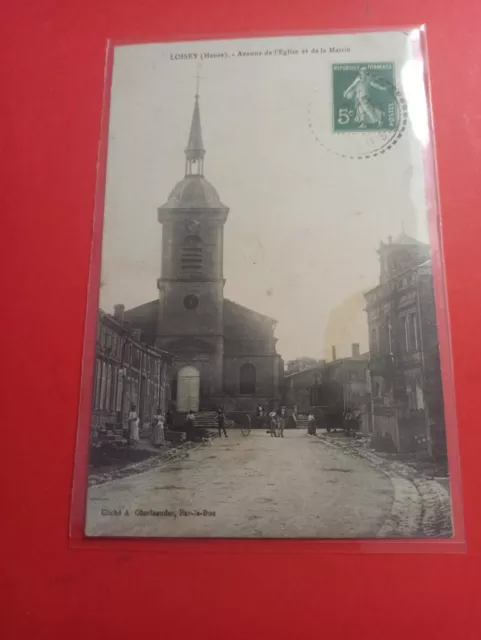 CPA - Loisey (Meuse) Avenue de l'église et de la Mairie