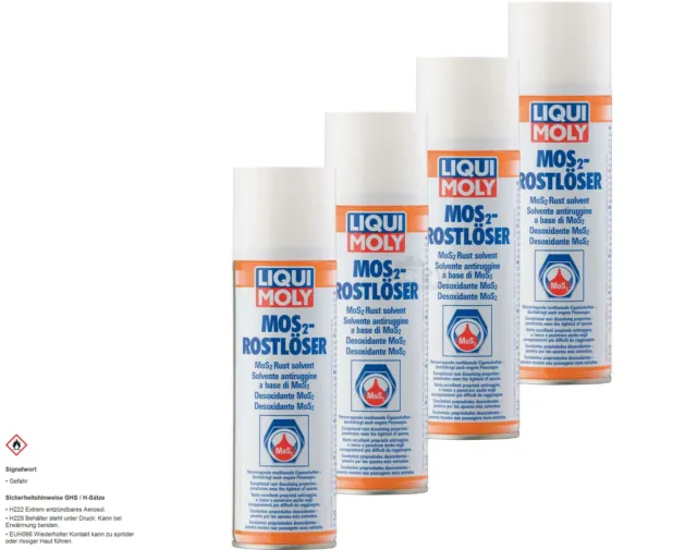 4x Liqui Moly MoS2 Rostlöser Gleitmittel Rostentferner Korrosionsschutz 300ml