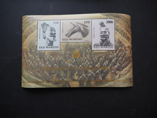 San Marino 1986, Block "Terrakottafiguren" **/MNH, MiNr. Bl. 10 (80), ME 400,-