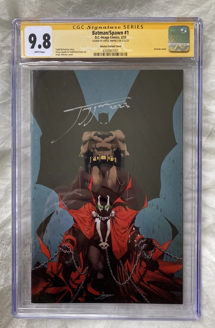 Batman Spawn #1 Jimenez Variant Signed CGC 9.8 Signature Series DC Image Comics