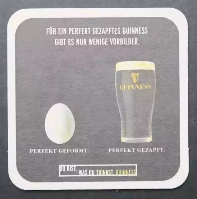 Sous-bock  GUINNESS  PERFEKT GEZAPFT beermat 22