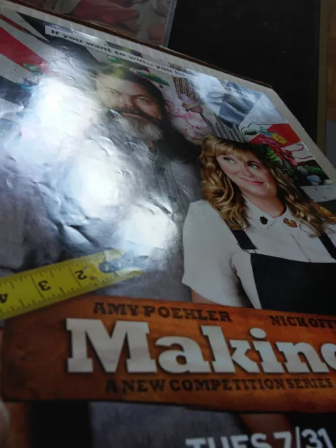 1-page Clipping - Amy Poehler & Nick Offerman photo Making It TV show Print Ad 3