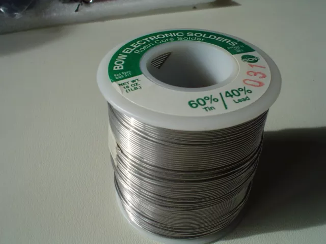  NEW Formula 60/40 Solder For Stained Glass, Dia 20MM 1 Lb  Spool, Working Without Flux