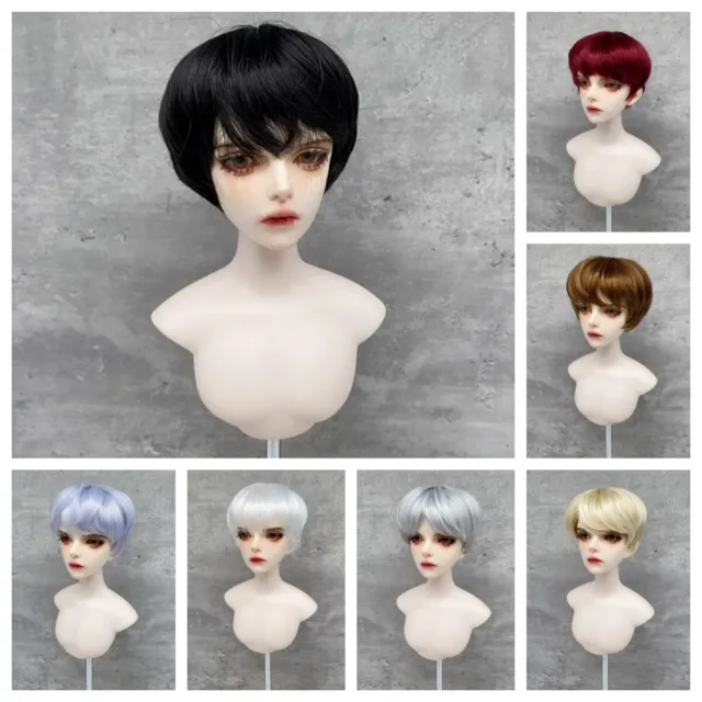Doll's Short Hair Wigs for 1/3 1/4 1/6 BJD SD Doll Fashion Doll DIY Accessories