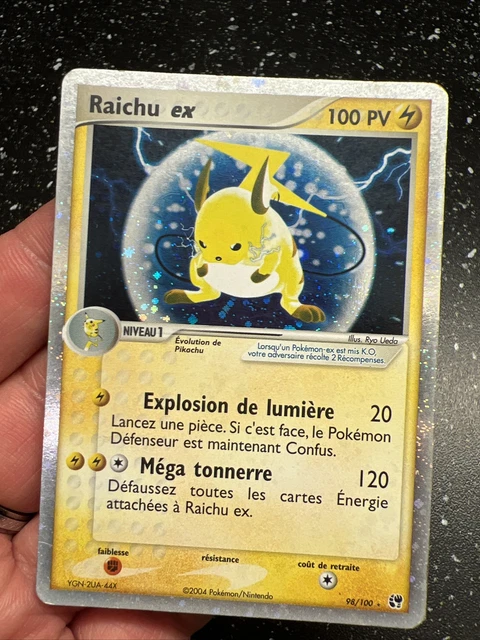 Carte pokemon raichu ex tempête de sable 98/100 Francais Vf fr 2