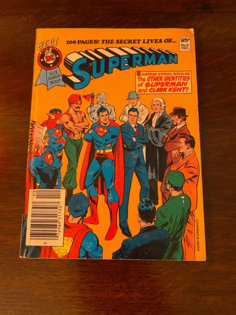 Best of DC Blue Ribbon Digest #8 The Secret Lives Of Superman Published in 1980
