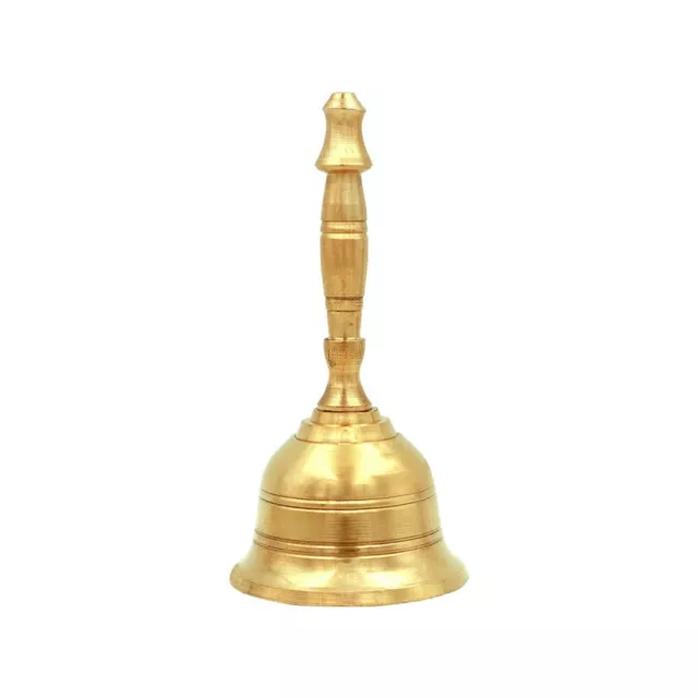 Indian Traditional Pure Brass Bell Glden colorfor House & Temple