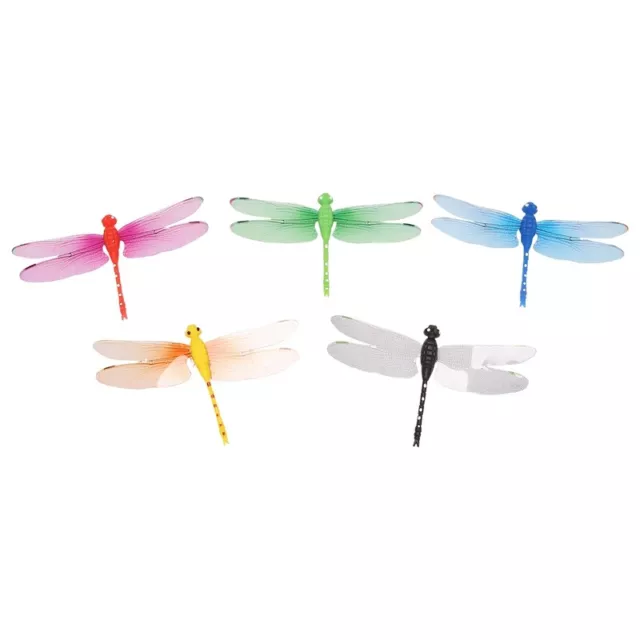 5X(5Pcs 8cm 3D Artificial Dragonflies Fridge Magnet for Home Christmas5661