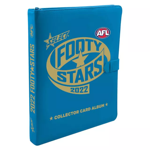 2022 AFL SELECT FOOTY STARS VINYL ALBUM BINDER FOLDER with 25 Pages 3