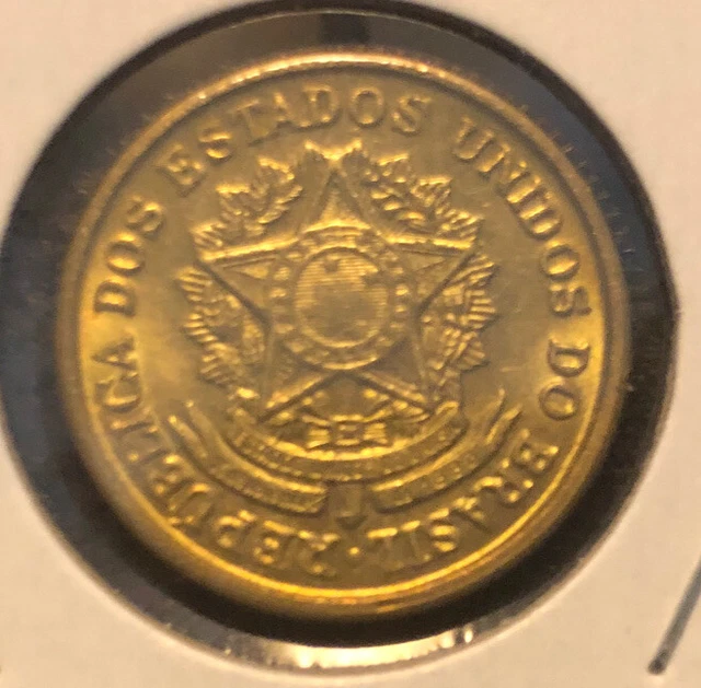 1956 Brazil 2 Cruzeiros One Year Type UNCIRCULATED Coin-KM#568-Mintage=253,000