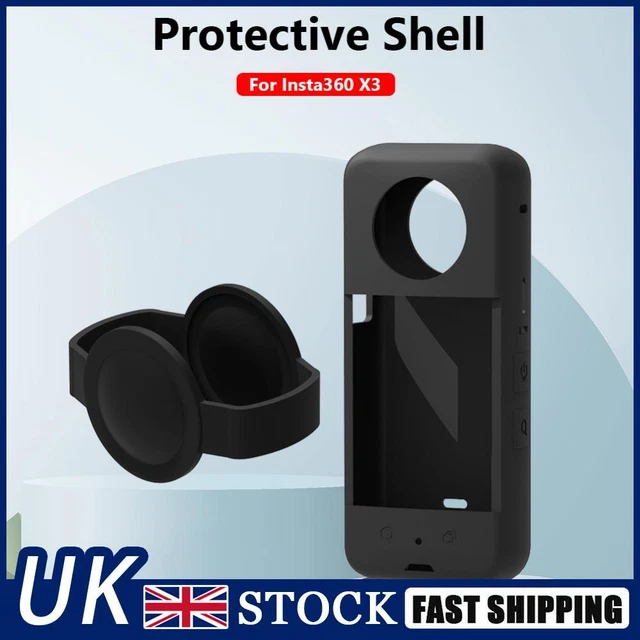 Soft Waterproof Panoramic Action Camera Protective Cover for Insta360 X3 (Black)