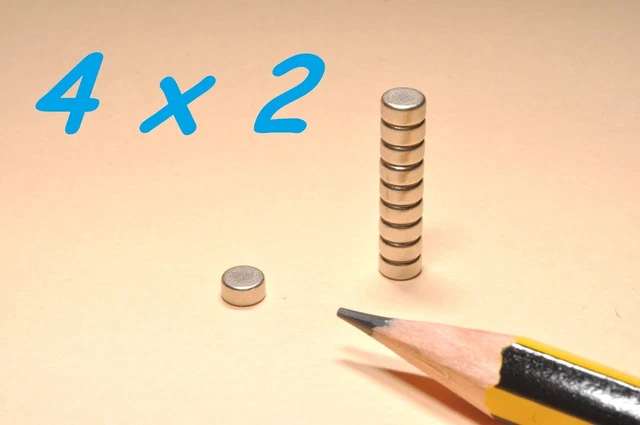 100 Super MAGNETI Potenti 10x5x2 Magnete CALAMITA NEODIMIO Calamite... | Su MissHobby - Foto 10