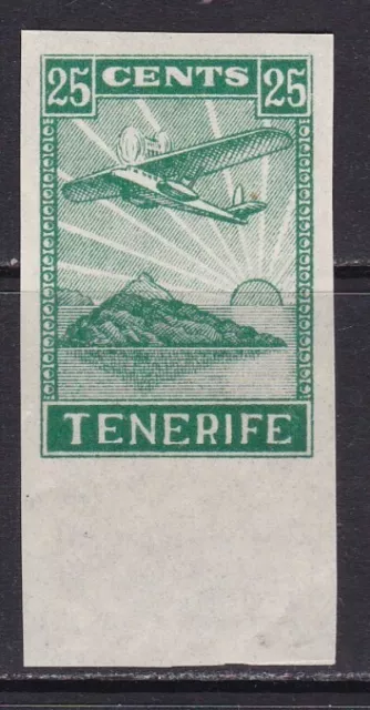 España - Guerra Civil - Tenerife - Hidroavion - Sin Dentar - 25 Centimos - MNH