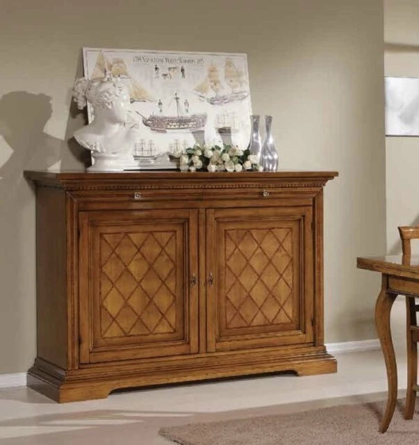 CREDENZA ARTE POVERA Legno Credenze Vetrina Cristalliera Classiche