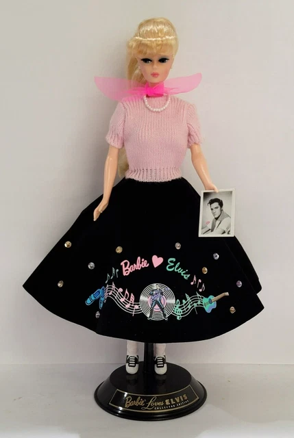 Vintage 1996 BARBIE LOVES ELVIS - Barbie Doll with Vintage Face Vintage 1996 BARBIE LOVES ELVIS - Barbie Doll with Vintage Face