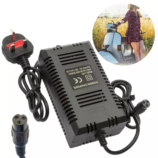 36v 1.5/1-6 amp Lead Acid Battery Charger Razor Electric Bike Bicycle 36 Volt UK