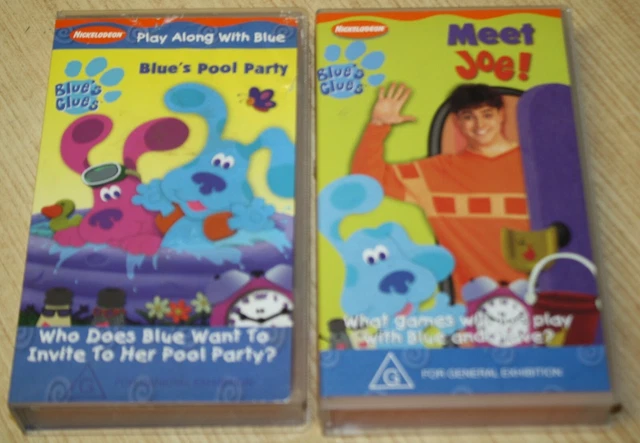 NICKELODEON BLUES CLUES VHS x2 - Meet Joe & Blue's Pool Party EUR 15,10 ...