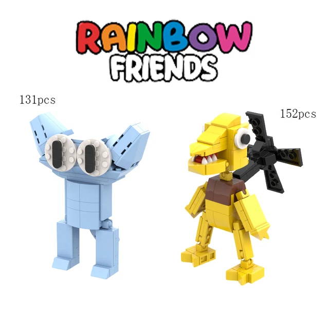 RAINBOW FRIENDS CHAPTER 2 Cyan Yellow Friend Building Blocks Bricks Toy