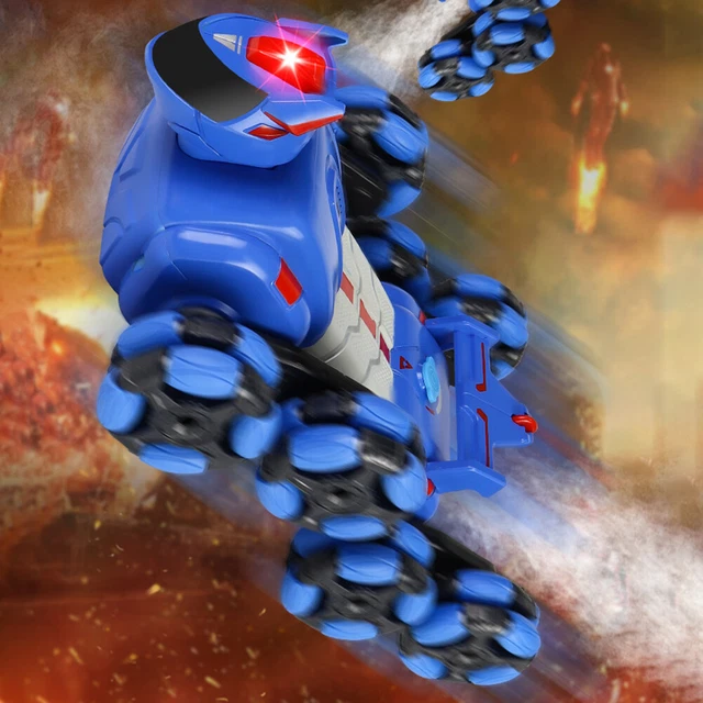 2.4GHZ 4WD EIGHT Wheeled Remote Control Robot Dog OffRoad Climbing Car