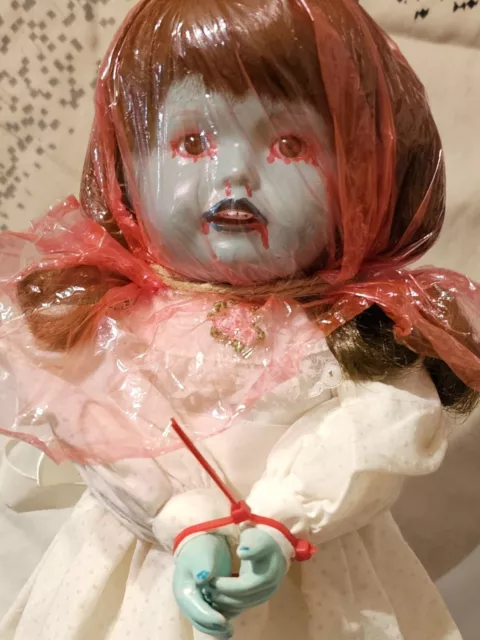 OOAK Horror Scary Creepy Doll-Asphyxiation Allison