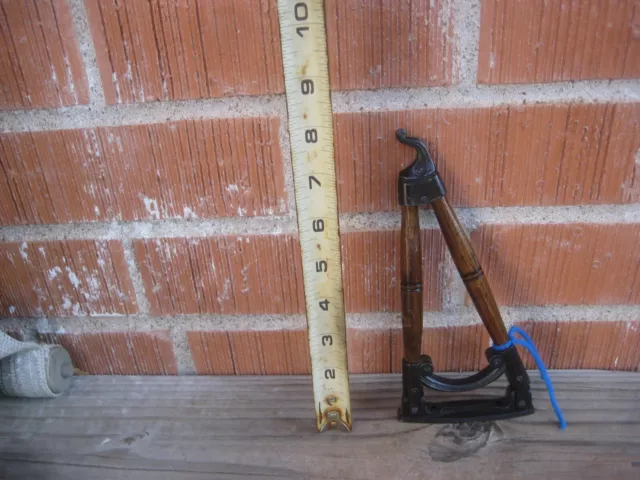 1970s Vtg 7" Length Plant Hook Bird Cage Railroad Lantern Lamp Decor Hanger USA