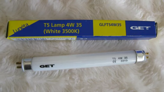 10 x 6" 4W T5 White Fluorescent Tube Lamp 150mm  3500K Job Lot FREE DELIVERY UK