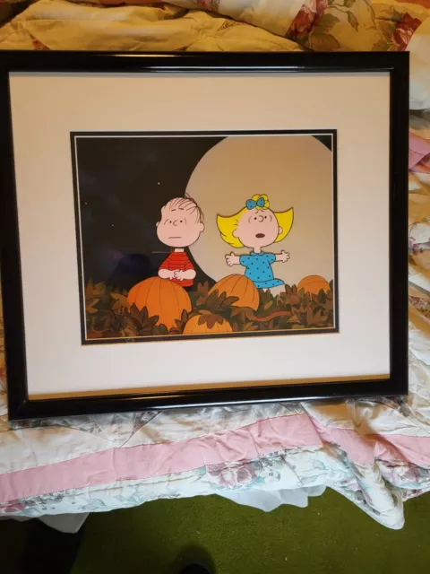 Peanuts Great Pumpkin Hand Inked Limited Edition Cel Signed Bill Melendez 91/500