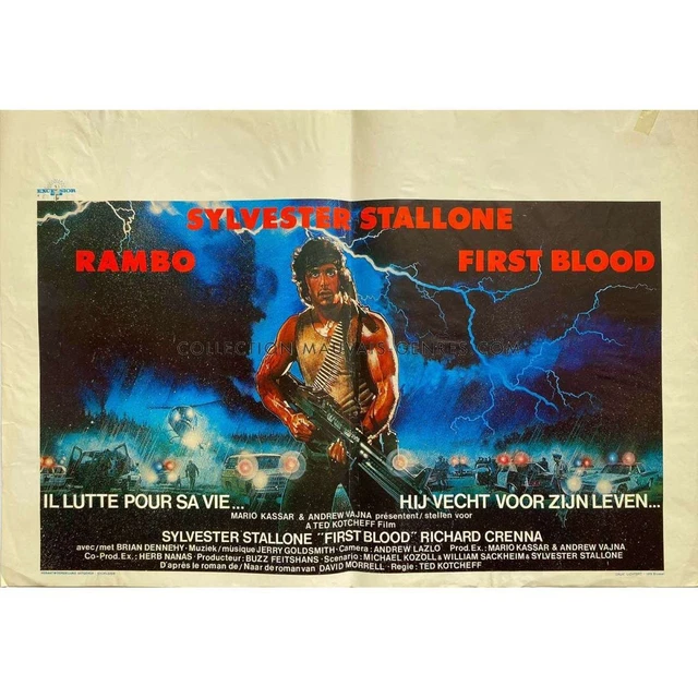 Affiche Cinéma RAMBO First Blood Part II (1985) - Poster #338, Multicolore, Neuf Sous Tube