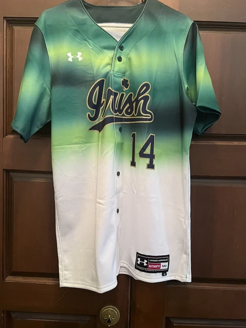 Notre Dame Fighting Irish Baseball Jersey Tie Dye Showtime Under Armour sz M