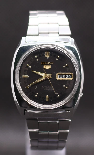 Vintage SEIKO 5 "6309" 17 Jewels AUTOMATIC Men's Wrist Watch in Good Condition.