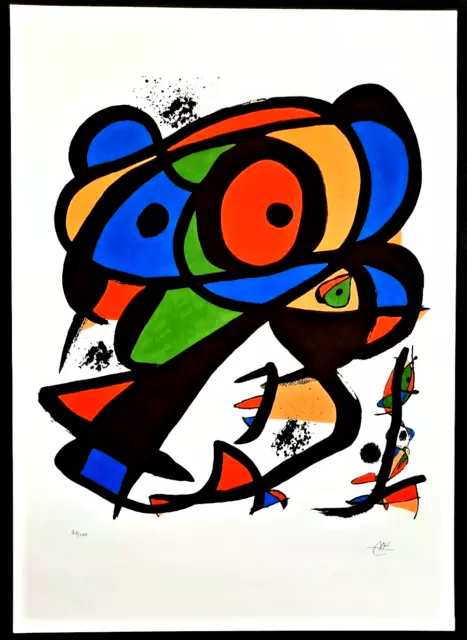 Joan Miro Lithographie -70x50 cm Limitierte Auflage Nr. 48/100