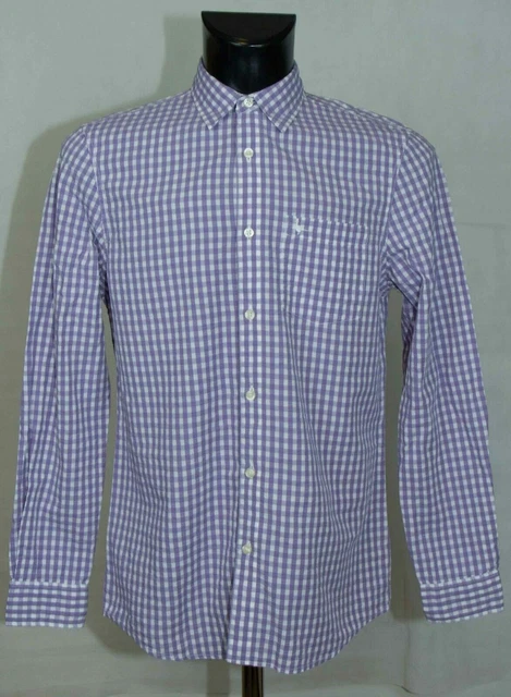 Chemise Jack Wills Manches Courtes Coton Gris – Taille L-XL (étiquette XL), Occasion Très Bon état