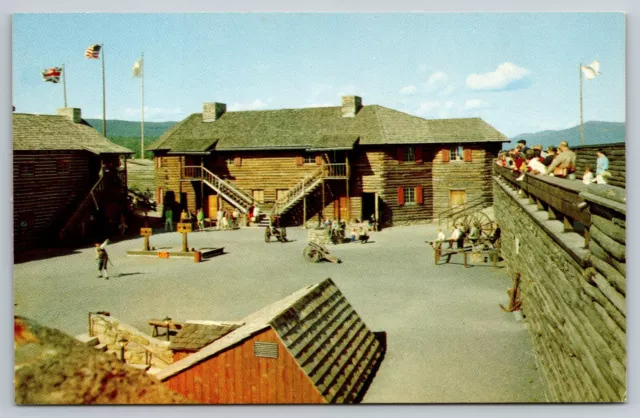 Lake George New York Fort William Henry Parade Ground Looking North Postcard