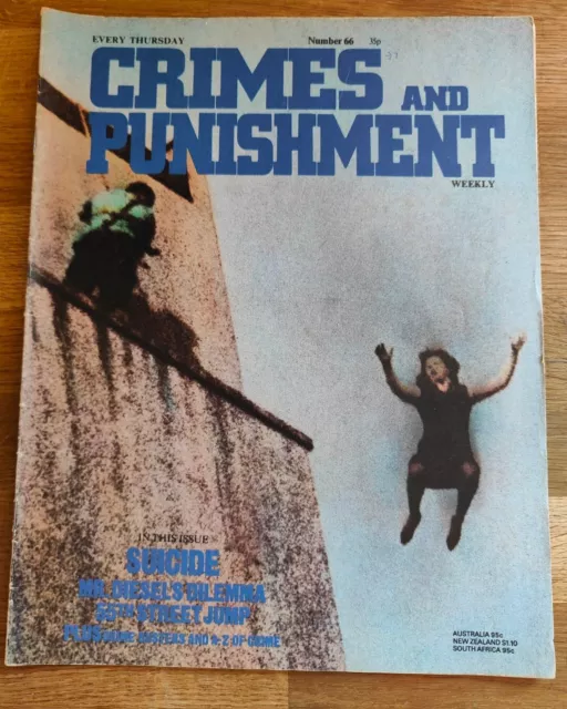 MAGAZINE - Crimes And Punishment Weekly Number #66 Suicide True Crime