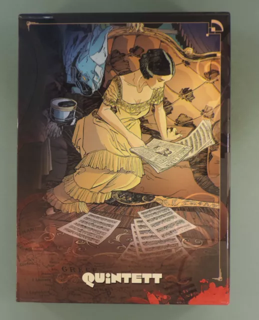 Coffret vide Quintett avec ex-libris Collectif Dupuis TBE