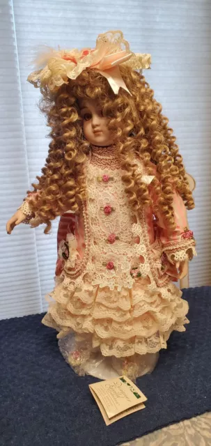 "Daniela" by Pat Loveless for Designer Guild 18" Antique Porcelain  Doll 65/2000