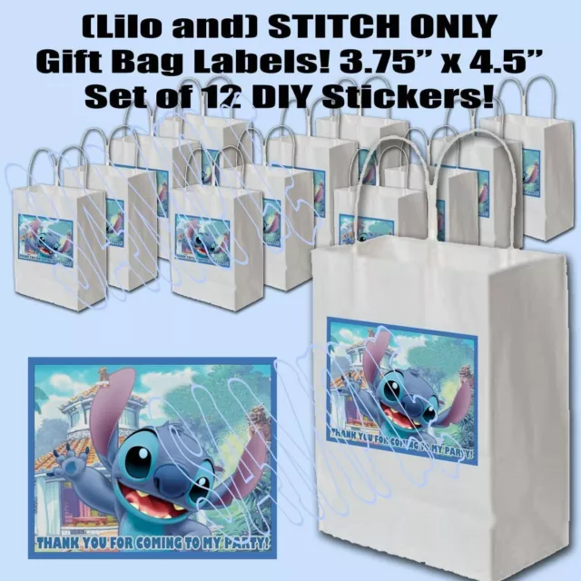 12 Pcs Lilo and Stitch Party Favor Goodie Bags