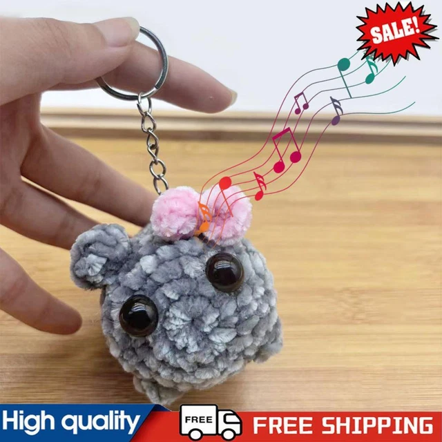 SAD HAMSTER MEME Sound Music Plush Toy Crocheted Dolls Gift for Women