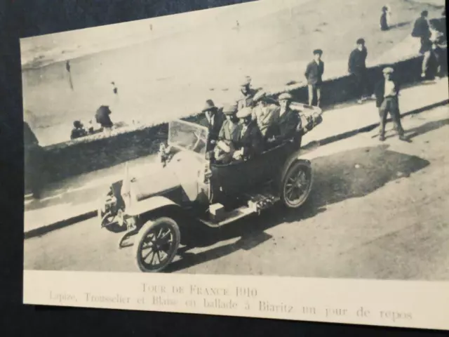 Epoque 1910".TOUR DE FRANCE"LAPIZE A BIARITZ."CARTES POSTALE"Pas d'écriture"