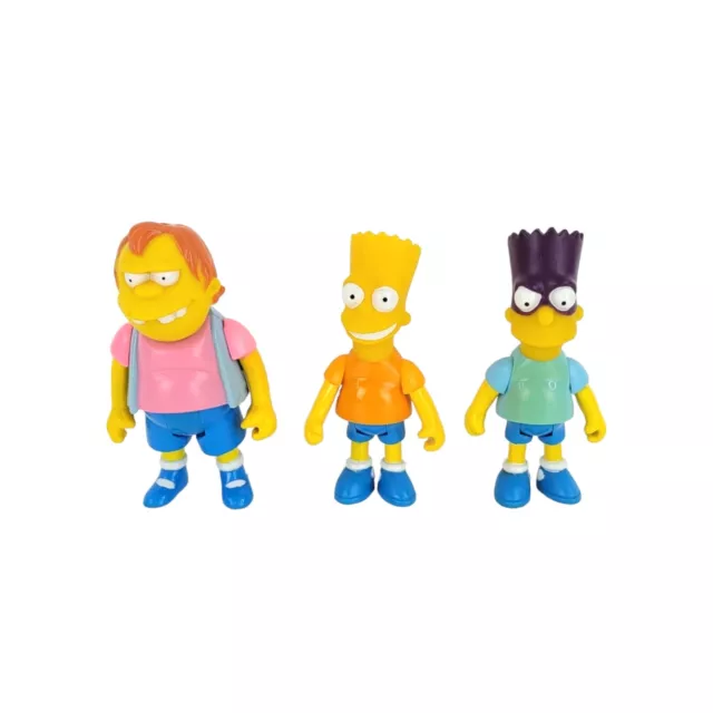Vintage 1990 Mattel The Simpsons Bart Simpson, Nelson & Bartman Action Figures