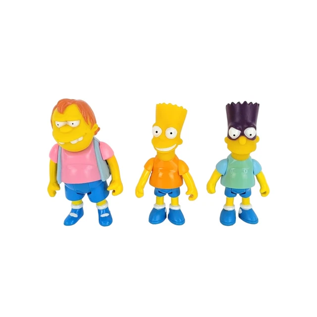 VINTAGE 1990 MATTEL The Simpsons Bart Simpson, Nelson & Bartman Action